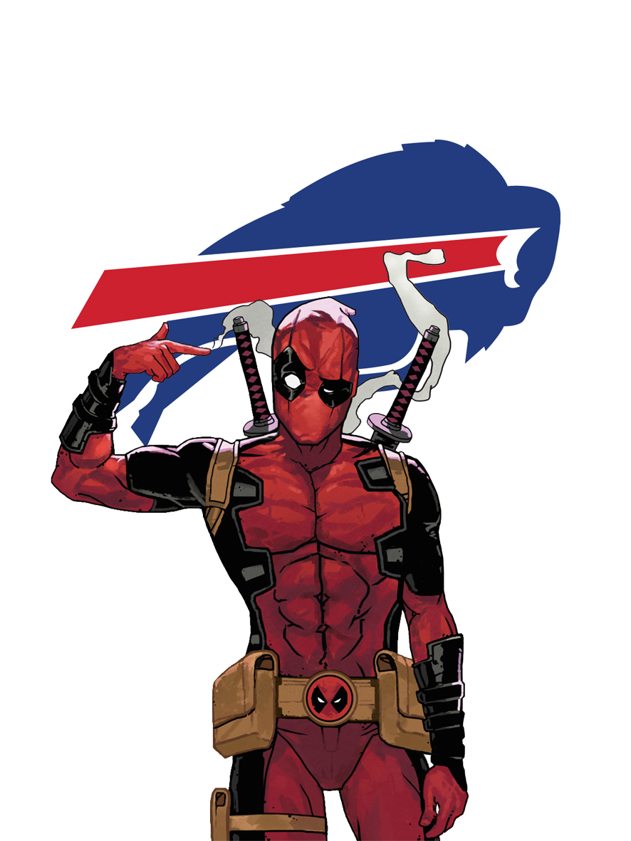 Buffalo Bills Deadpool Logo vinyl decal